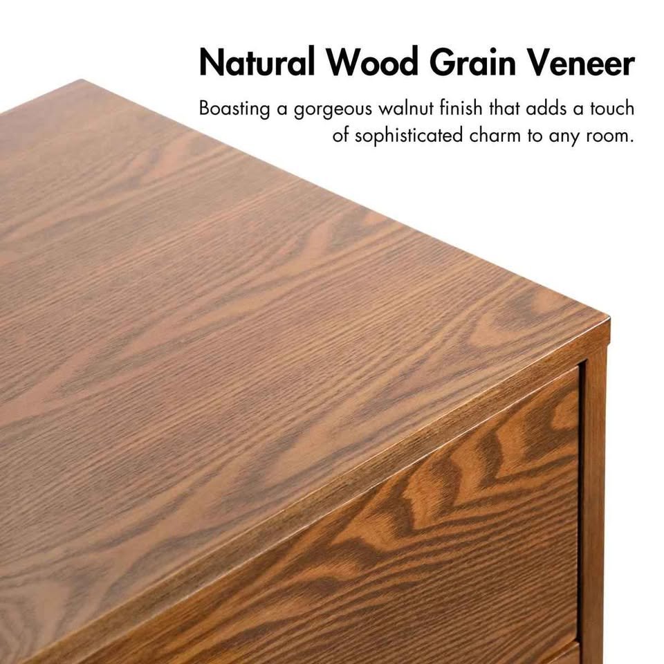 Nevio 47.5"H 5-Drawer Wood Chest with Tapered Legs - Image 8