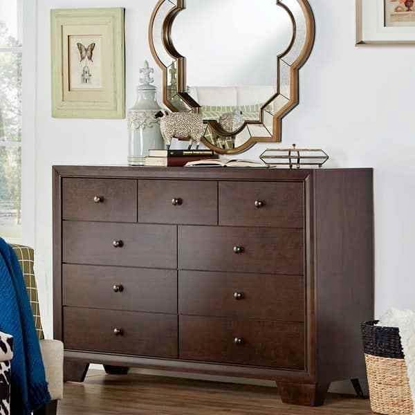 Louisburgh Dark Merlot 9-drawer Dresser
