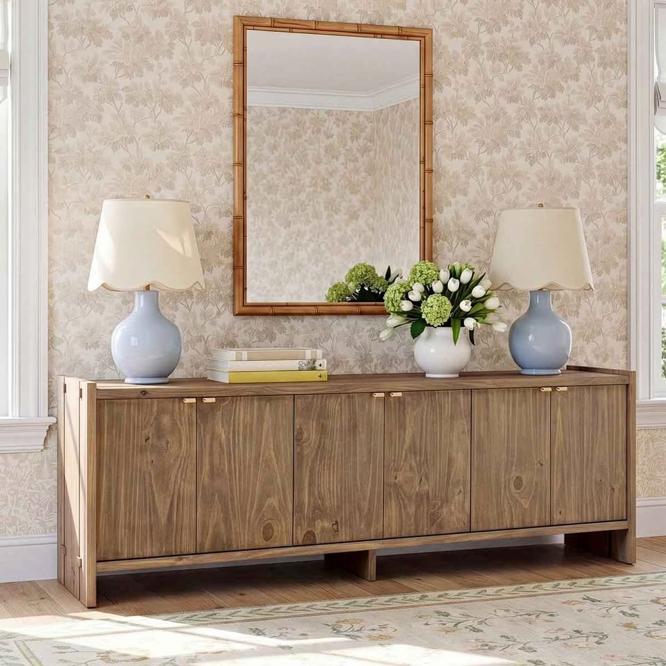 Birch Ln Handa 78 " TV Stand ( Retails $1700.00 )