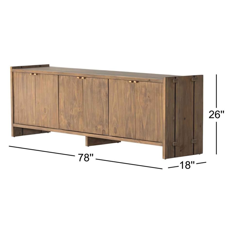 Birch Ln Handa 78 " TV Stand ( Retails $1700.00 ) - Image 6