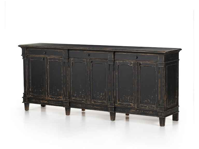 Four Hands Cordella Marjorie Sideboard Distressed Black [hidden information] ( Retails $3700.00 ) - Image 2