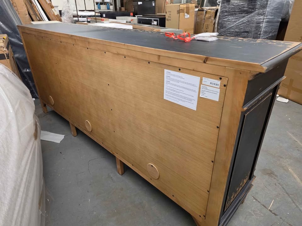 Four Hands Cordella Marjorie Sideboard Distressed Black [hidden information] ( Retails $3700.00 ) - Image 7
