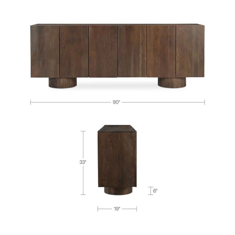 Moe's Home Hadley Sideboard in Warm Brown BB-1036-20 ( Retails $3800.00 ) - Image 2