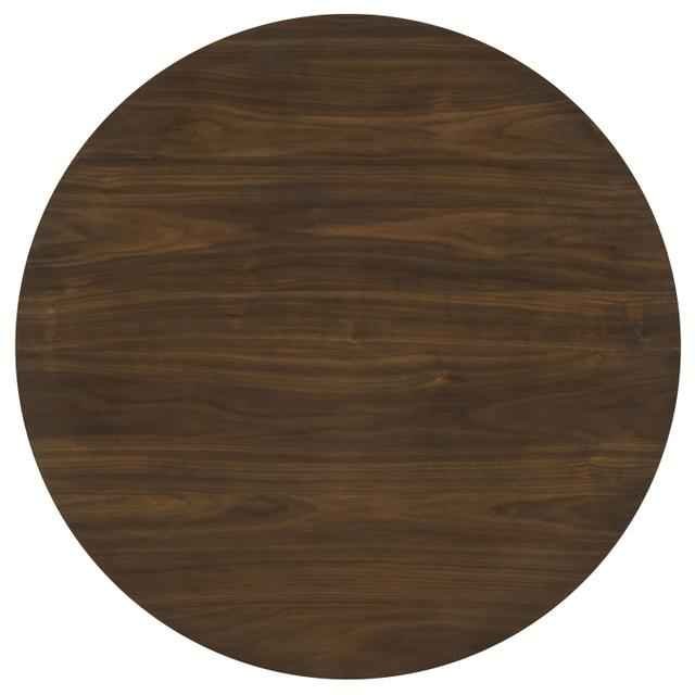 Hamlyn 43-inch Round Wood Counter Height Dining Table Walnut - Image 3