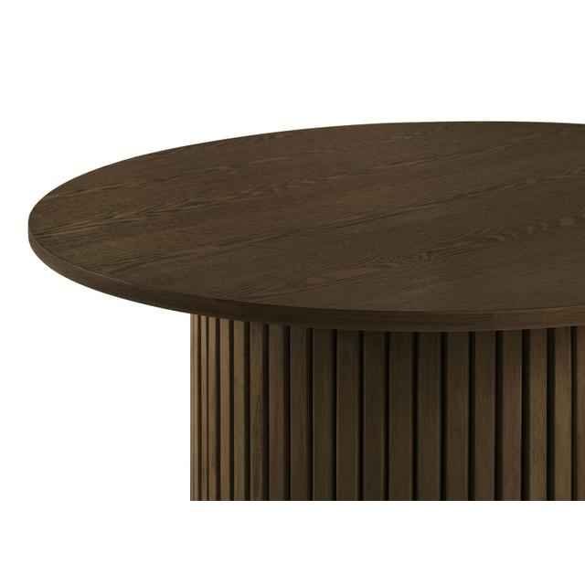 Hamlyn 43-inch Round Wood Counter Height Dining Table Walnut - Image 4