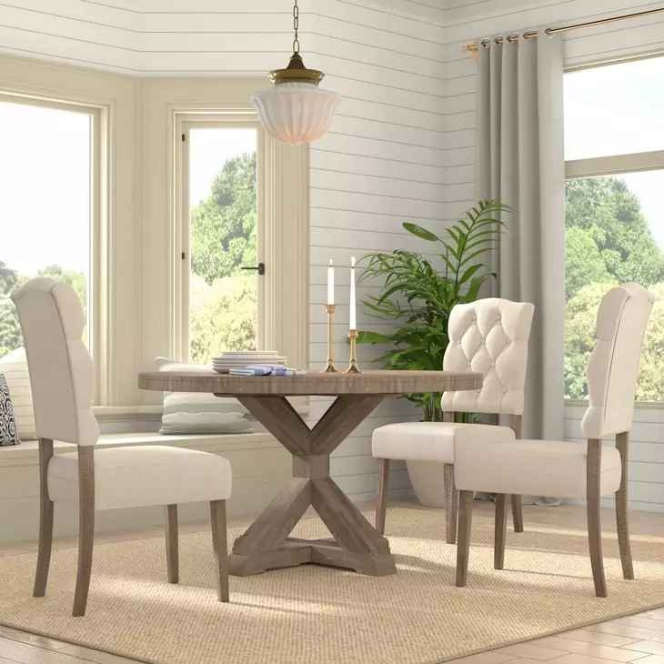 Newberry Weathered Natural 54" Round Dining Table - Image 2