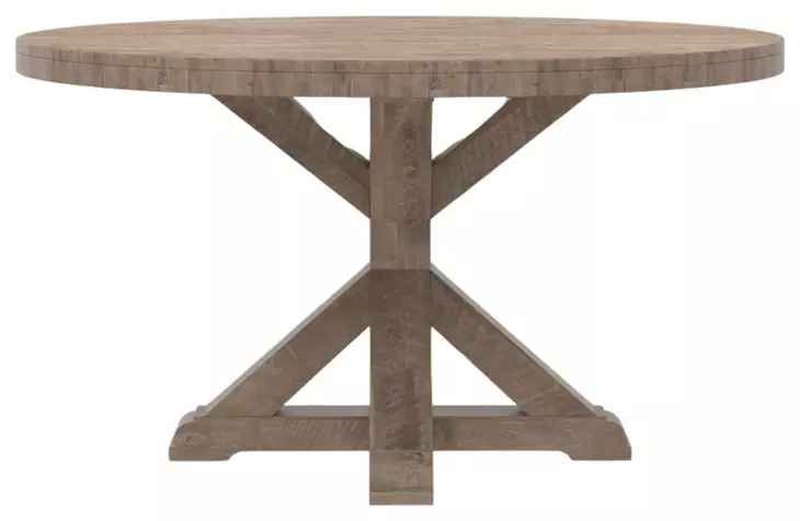 Newberry Weathered Natural 54" Round Dining Table - Image 3