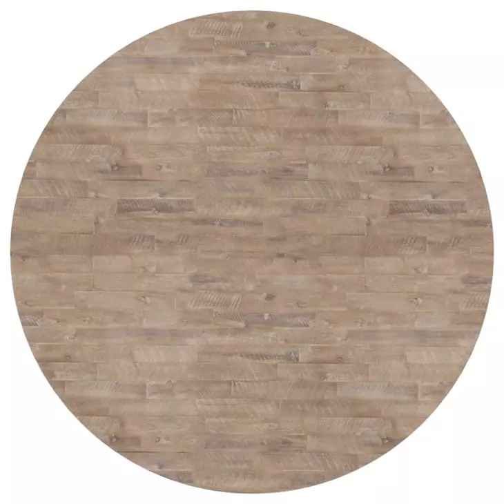 Newberry Weathered Natural 54" Round Dining Table - Image 4