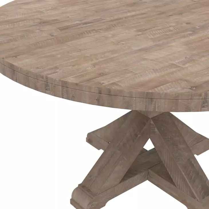 Newberry Weathered Natural 54" Round Dining Table - Image 6