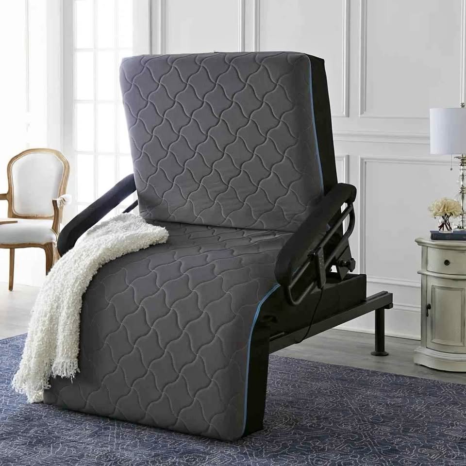 Twin XL Adjustable Sleep To Stand Bed With Convenient Lift Assist TXL