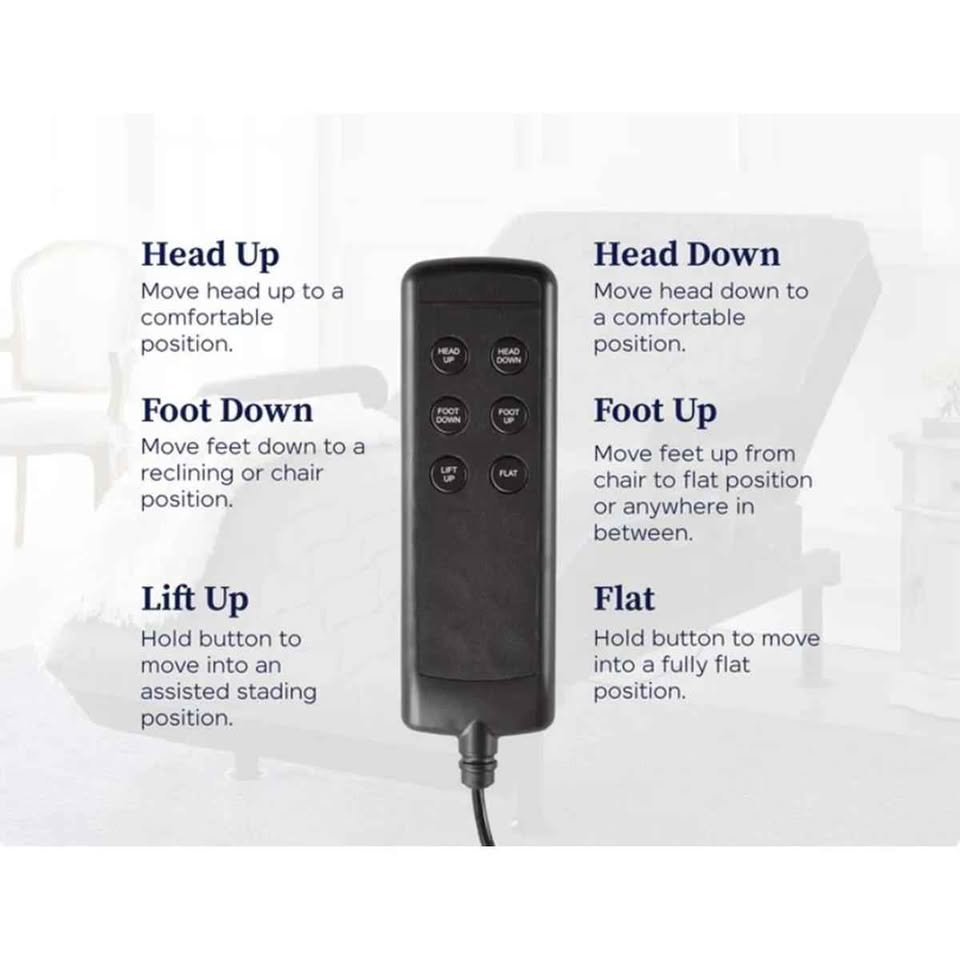Twin XL Adjustable Sleep To Stand Bed With Convenient Lift Assist TXL - Image 4