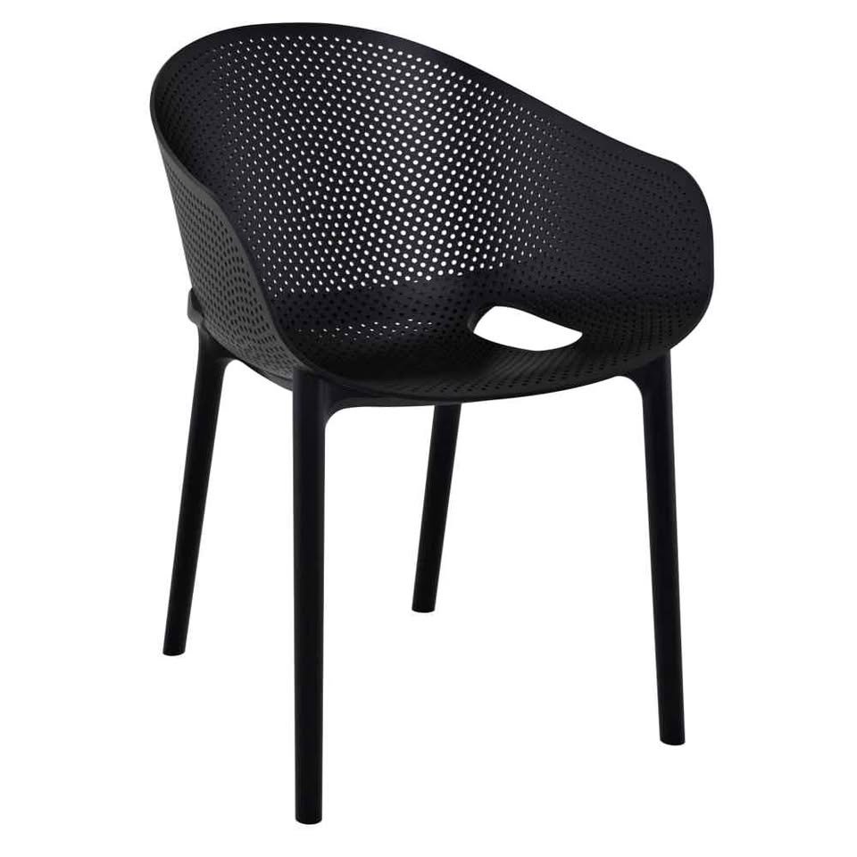 SKY PRO STACKING DINING CHAIR BLACK ( 4 pcs )