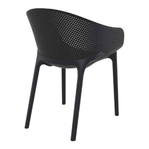 SKY PRO STACKING DINING CHAIR BLACK ( 4 pcs ) - Image 2