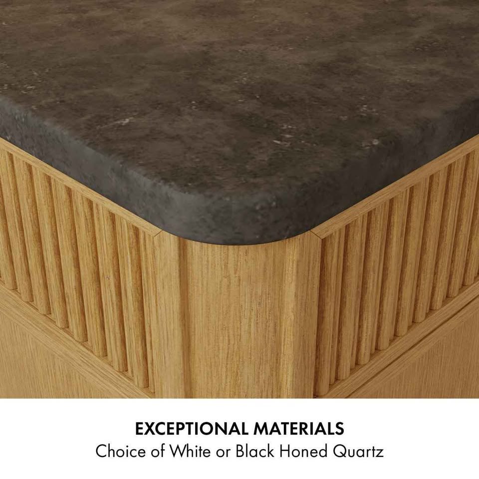 Kathryne 60" Kitchen Island in Oak Quartz Countertop - Image 10