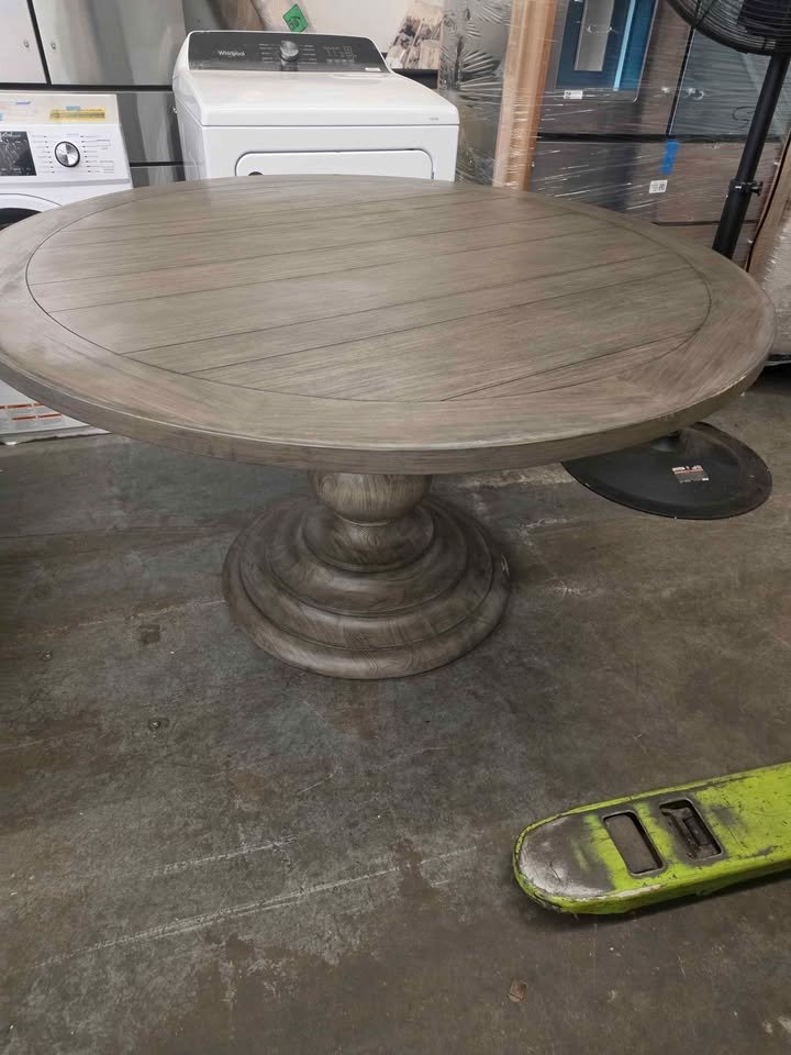 Artistica Home Axiom 54-Inch Round Dining Table in Grigio Finish ( Retails $3300.00 ) - Image 7