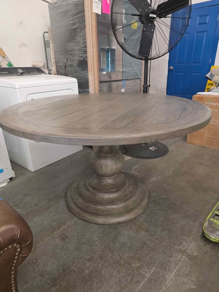 Artistica Home Axiom 54-Inch Round Dining Table in Grigio Finish ( Retails $3300.00 ) - Image 10