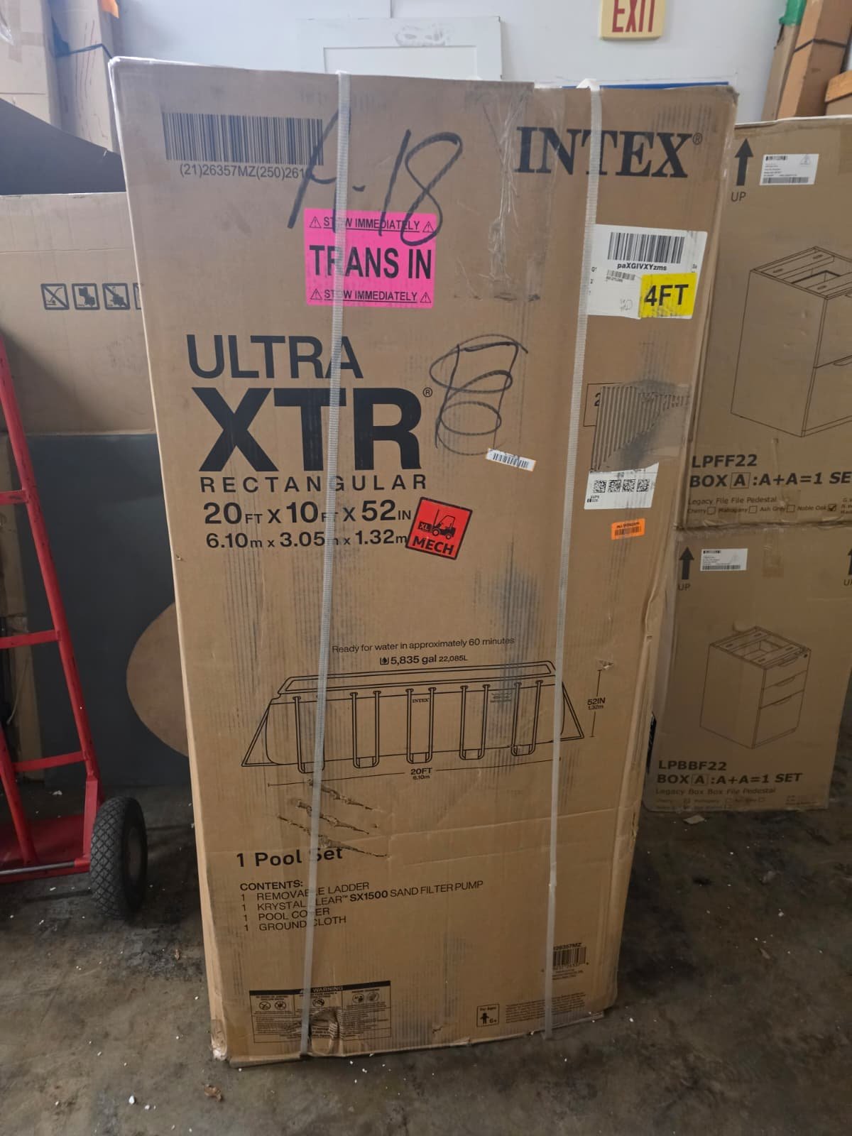 INTEX 26357MZ 20ft x 10ft x 52in Ultra XTR Deluxe Rectangular Above Ground Swimming Pool Set - Image 7