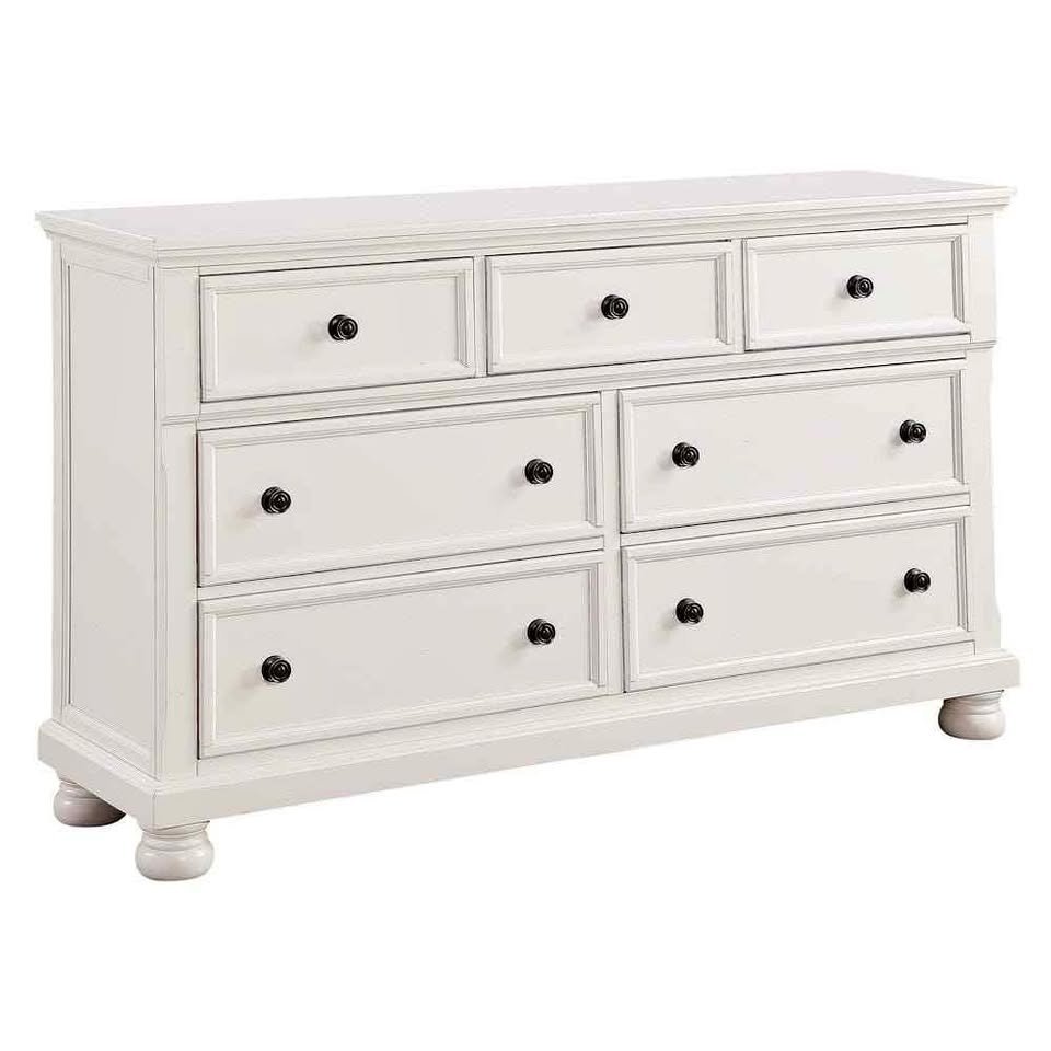 Laurelin 7 Drawer Dresser in White 1714W-5