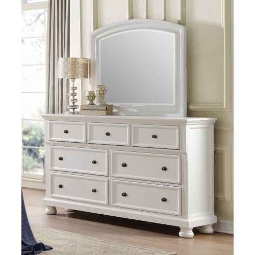 Laurelin 7 Drawer Dresser in White 1714W-5 - Image 4