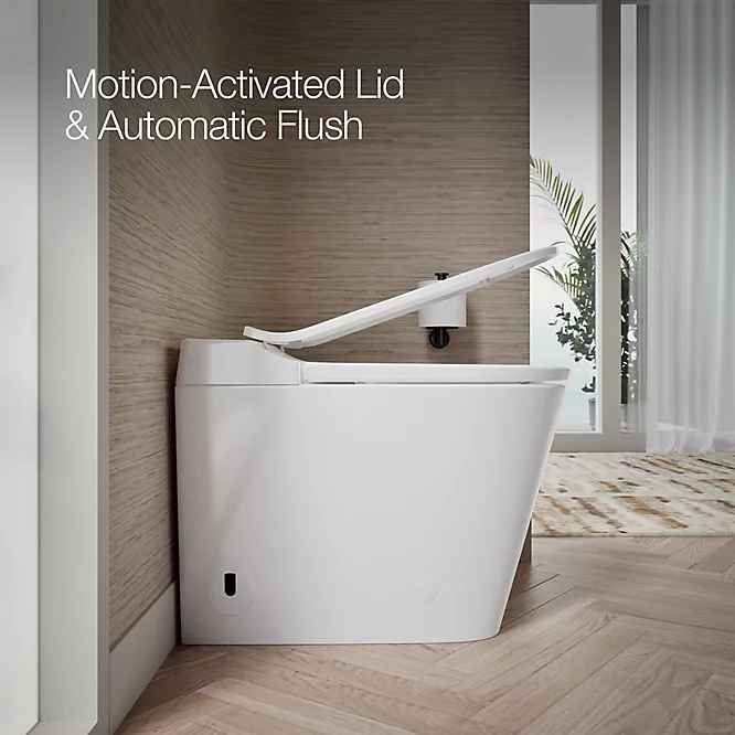 Kohler Leap Lite One Piece Elongated Smart Toilet with Heated Automatic Open and Close Toilet Seat - Image 4