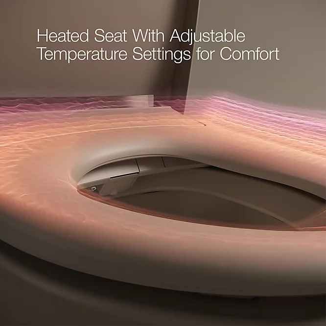 Kohler Leap Lite One Piece Elongated Smart Toilet with Heated Automatic Open and Close Toilet Seat - Image 5