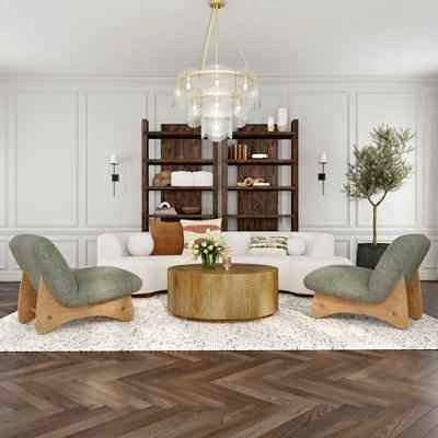 Taryn 42&quot; Drum Coffee Table - Image 2