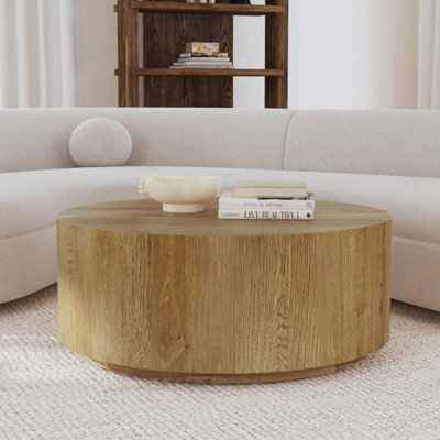 Taryn 42&quot; Drum Coffee Table - Image 3